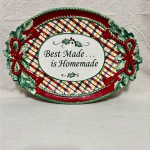 Fitz and Floyd “Best Made…is Homemade” Christmas Cookie Platter